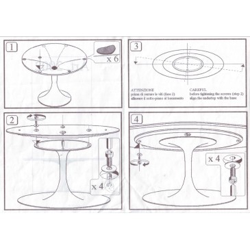 Tulip outdoor table with ultra-resistant ceramic top