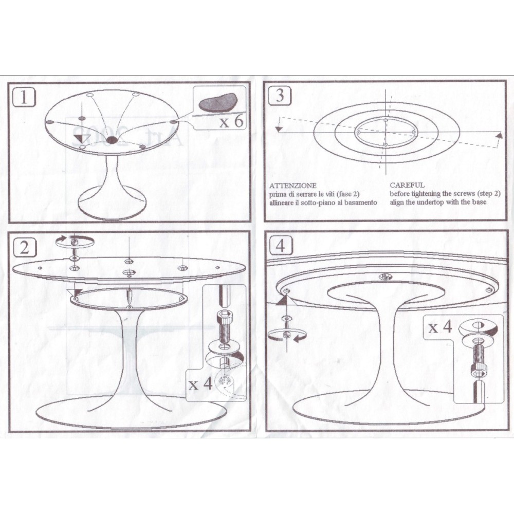 New concept Tulip table with ultra-resistant ceramic top