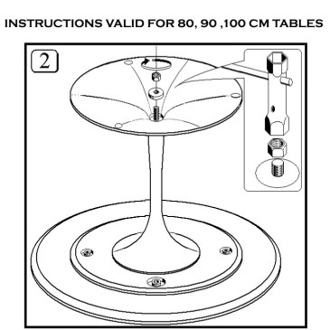 tulip re-edition by Eero Saarinen dining table in laminate, carrara, marquinia, arabescato vagli and calacatta oro assembly