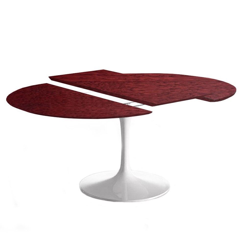 Extendable oval Tulip wooden table