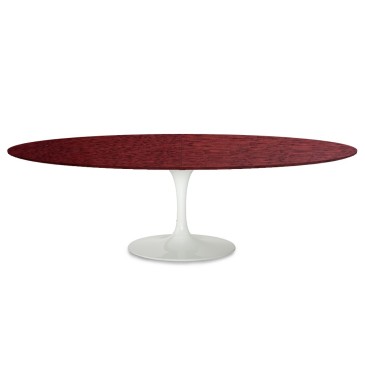 Extendable oval Tulip wooden table