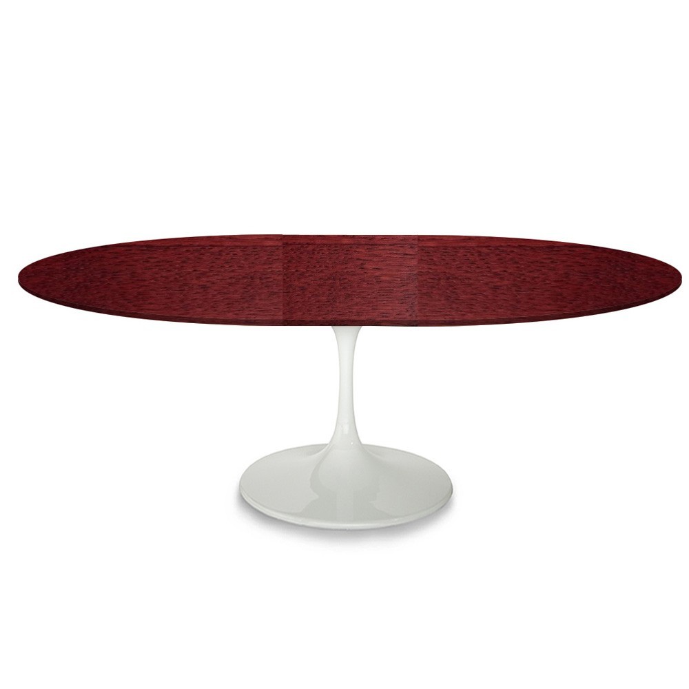 Extendable oval Tulip wooden table