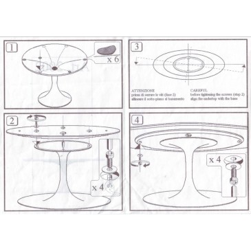 Extendable round Tulip table with laminam top | kasa-store